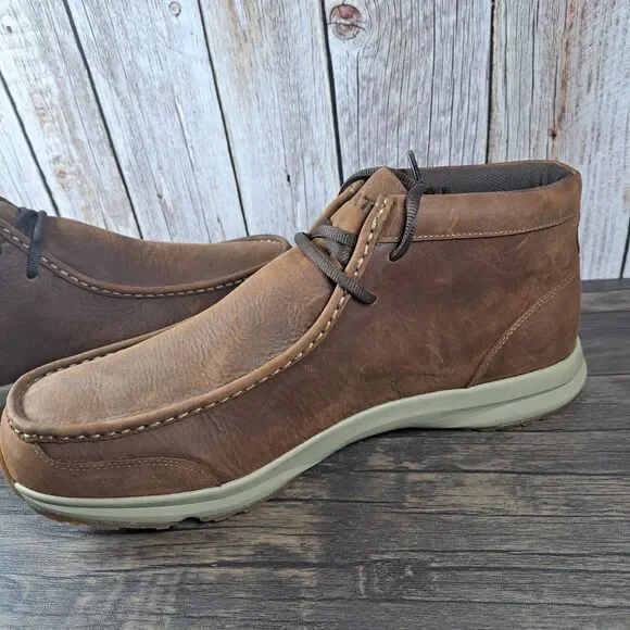 Ariat Spitfire H2O Moc Toe Men's Sz 13 Wide (EE) Leather Boot Reliable Brown